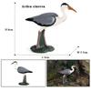 Oenux Forest Bird Animals Wild Ostrich Magpie Owl Crow Flamingos Figurines Action Figure PVC Garden Decoration Miniature Kid Toy