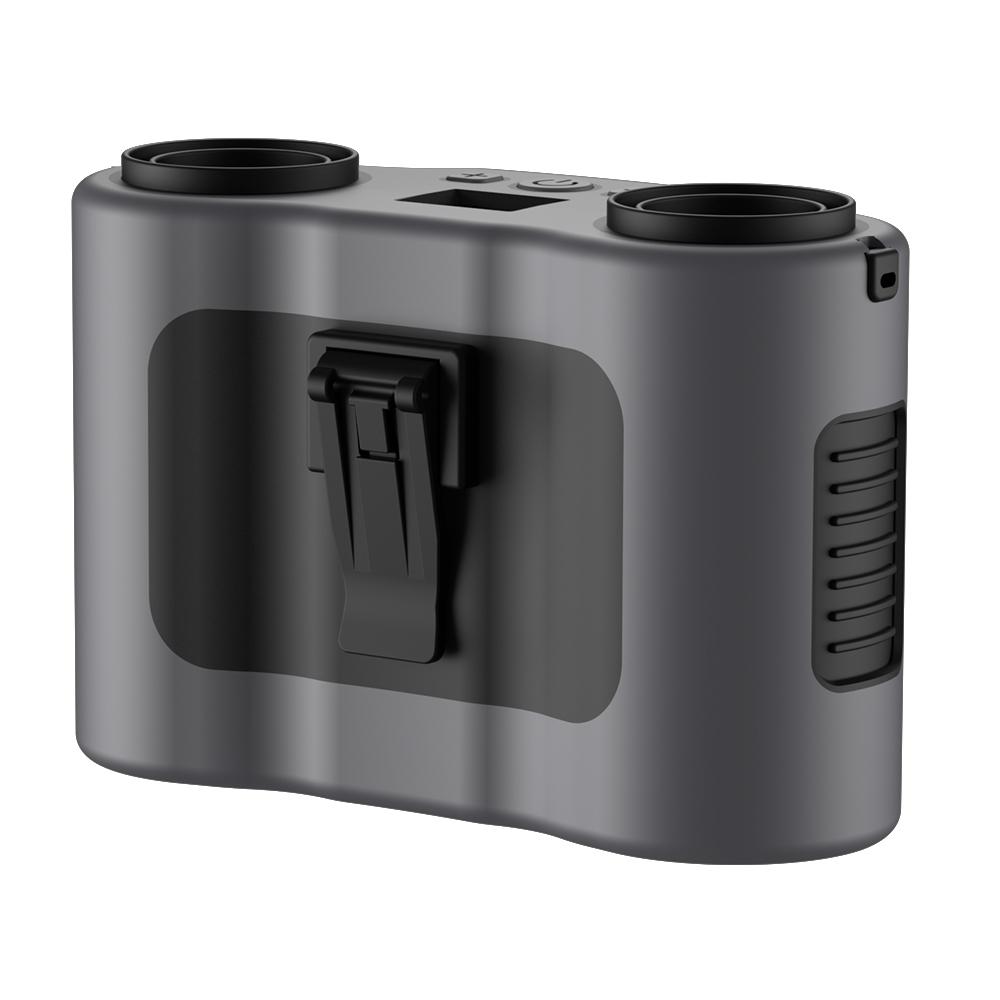 20000mAh Outdoor Portable Waist Fan Hanging Neck Fan Strong Wind with Power Bank LED Lighting for Sports Courier Outdoor Working