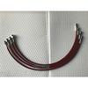 PU Covered Motorcycle Brake Oil Hose Line Stainless Steel Braided PTFE Pipe With Hexagonal Joint And Outer Filament