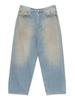 Beams Wide Fit Denim Size 11210299791 Men's Pants, MID_BLUE, L,