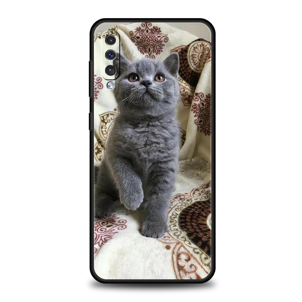Cartoon Fun Cat Pet Dog Case For Samsung A54 A52 A24 A14 A50 A70 A10 A30 A40 A20S A20E A06 A12 A22 A34 A42 A32 5G A04s A16 Cover