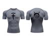 Anime Fullmetal Alchemist Compression Shirts Athletic Quick Dry Long Sleeve Running Workout Gym Workout Fitness Undershirts Tops