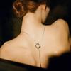 Autumn And Winter Unique Temperament Texture Pendant Adjustable Lock Sweater Chain Niche Fashion Simple Necklace