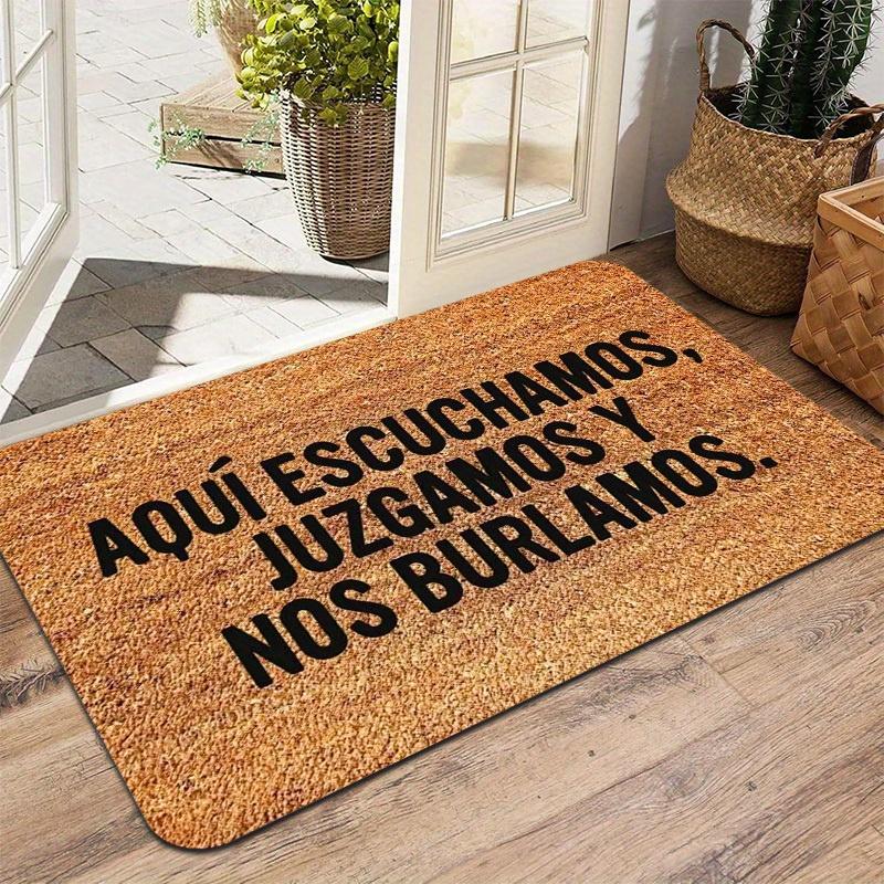 Bienvenidos A Mi Casita Doormat Spanish Welcome Mat for Front Door Entryway Non Slip Durable Floor Mat Perfect Gift