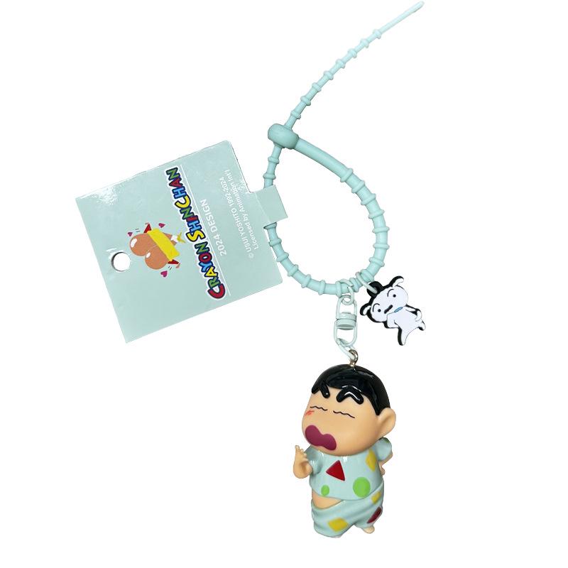 Crayon Shin-chan Cute Butt Keychain Pendant - Fun Gift and Car Ornament