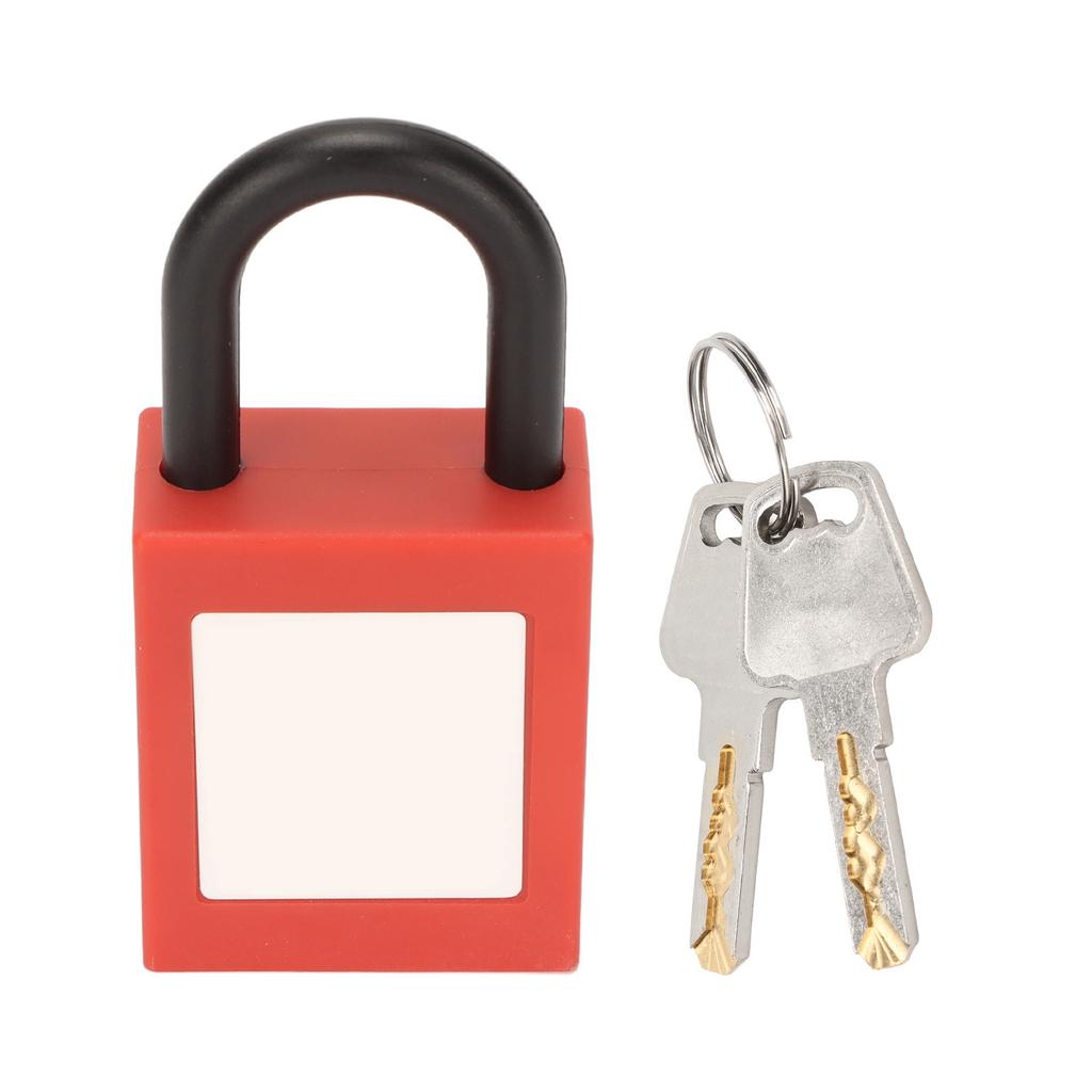 25mm Lockout Tagout Lock Nylon Shackle Safety Padlock with Keys for Industrial Equipment