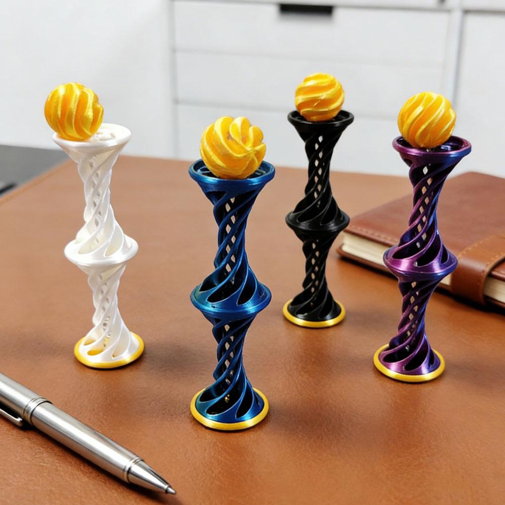 3D Printing Spiral Stress Relief Toys Funny Spiral Crossing Toy Three-Dimensional Ejectable Toy Office Desktop Decor Figurine