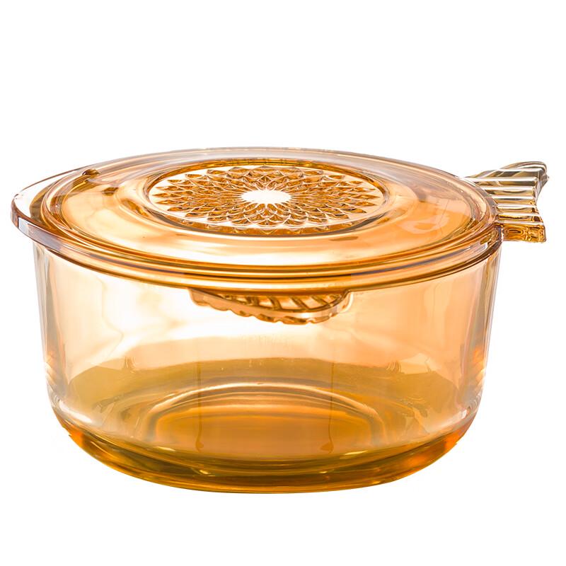 Borosilicate Glass Fish Pot & Plate 2-Piece Set