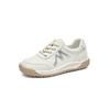 Leather dad shoes women's 2025 spring new thick-soled heightening shoes casual versatile little white shoes sports Forrest Gump shoes women