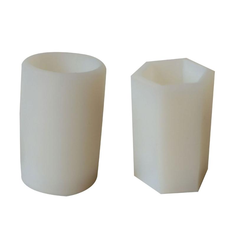 Epoxy Handmade Cake Mold Hexagonal Column Cylinder Candle Mold for DIY Decorations Making Soap Candle Melt Resin Clay