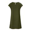 Summer Mini Dress for Women Short Sleeve Crew Neck A-line Swing Dress Casual Vacation Tunic Short Dress with Pockets