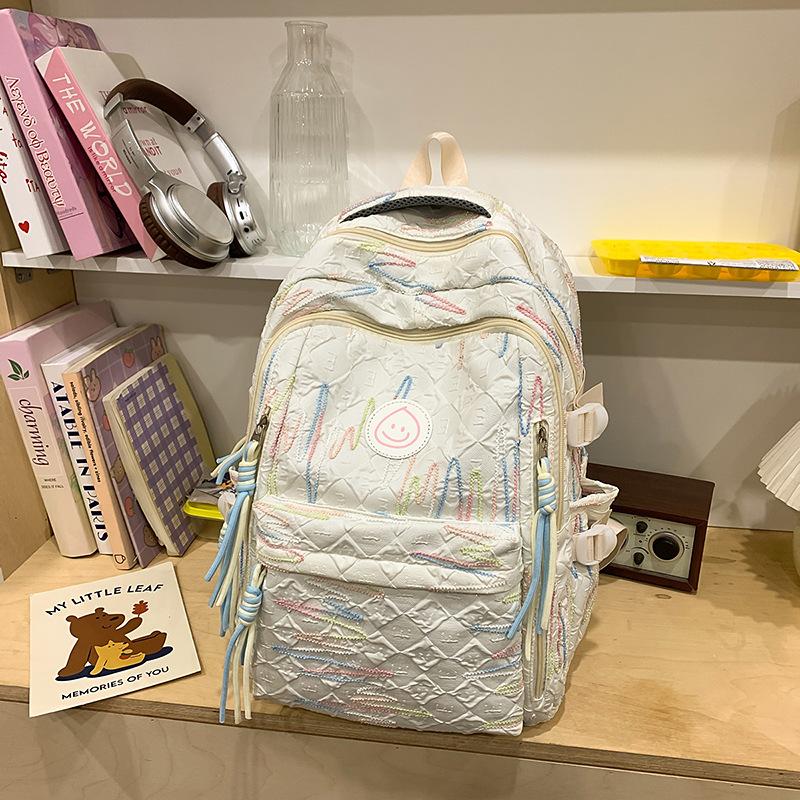 Korean Version of The Sen Series Large Capacity Backpack High School Students Fashionable Lightweight Backpack