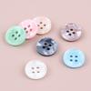 Four Eyes Resin Shirt Sweater Round Button Decorative Men's Open Cardigan Windbreaker Transparent Accory 100pc/lot
