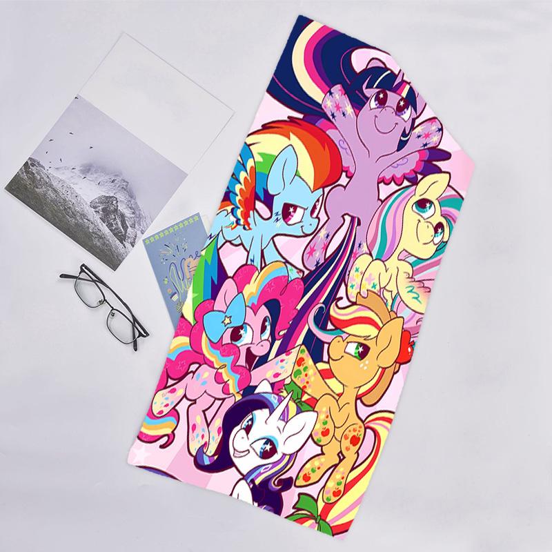 1pc My Little Pony4 Beach Towel, Beach and Seaside Swimming Pool Equipment, Fashion Pattern, Rectangular, Travel Essentials