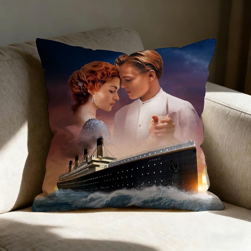 Ttitanics Moive Pillow Case Linen Pillow Covers Cover For Couch Living Room Bench Patio Floor Linen Home Decor