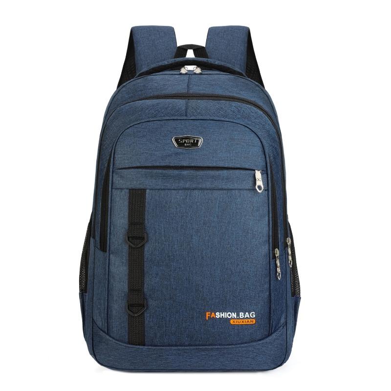Trendy backpack, schoolbag, male college student, high value, large capacity travel, computer backpack, male model, high sense