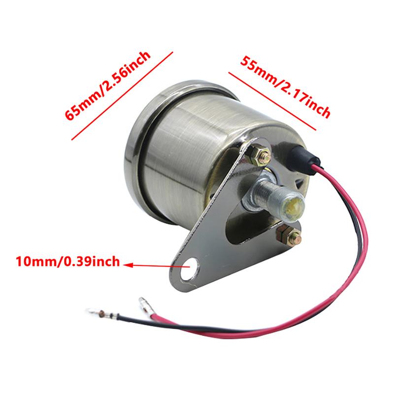 Retro Copper Motorcycle LED Speedometer Odometer Gauge Universal Moto Truments 0~140km/h 12V