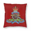 Royal Regiment Of Artillery Square Pillowcase Polyester Linen Velvet Pattern Zip Decorative Room Cushion Cover