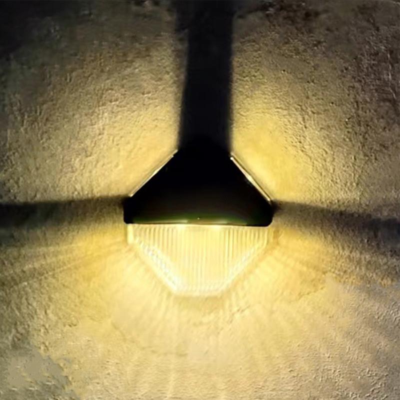 1-6 Pack Solar Lights,Porch Lamp,Wall Lights,Gutter Lights,High-Brightness LED,Auto-Charge,Waterproof,Porch,Path,Fence,Outdoor