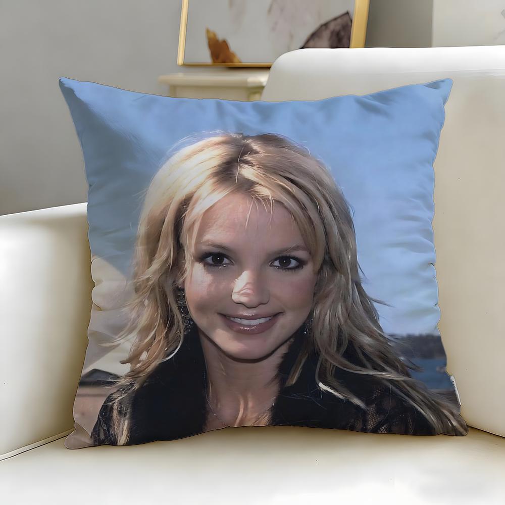 Classic Singer Britney Spears Cushion Cover Soft & Easy-Wash Pillow Case – Versatile for Couch, Bed, Travel and Office
