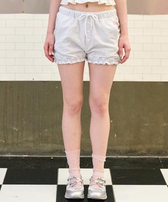 MADPINK Frill Zuri Shorts Light Gray