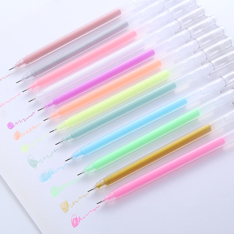 Pastel Gel Pen Set: Large Capacity Highlighter for Journals & Albums