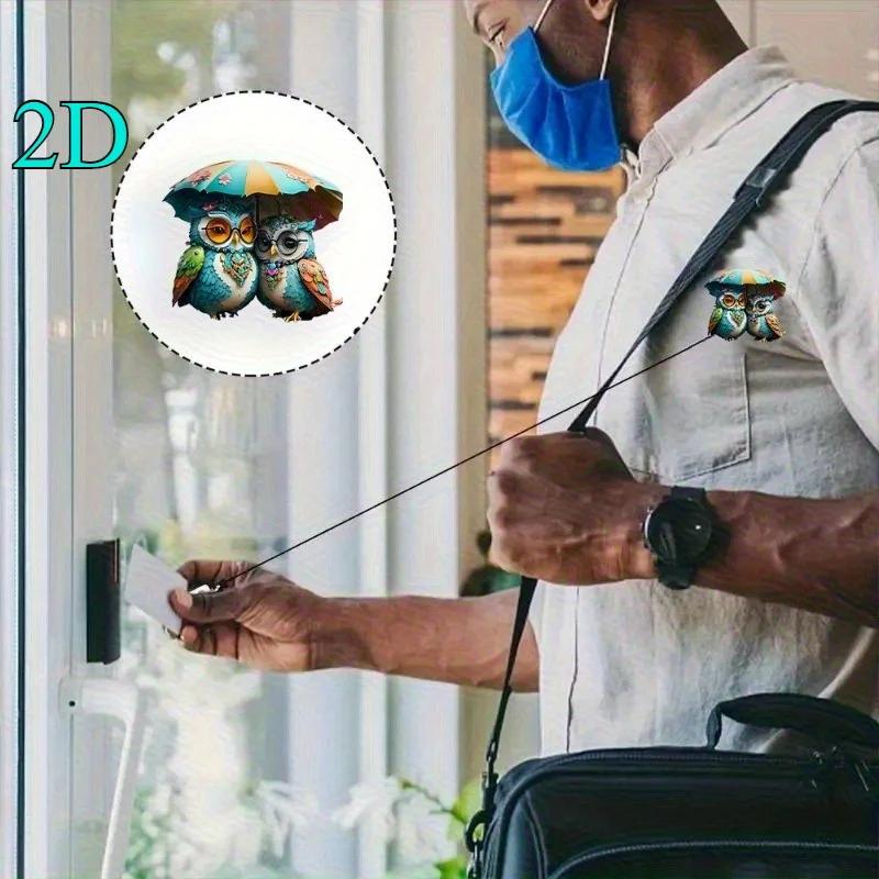 Fashionable Owl Badge Scroll for Nurses and Doctors. A Fun, Practical Gift for Owl Lovers.