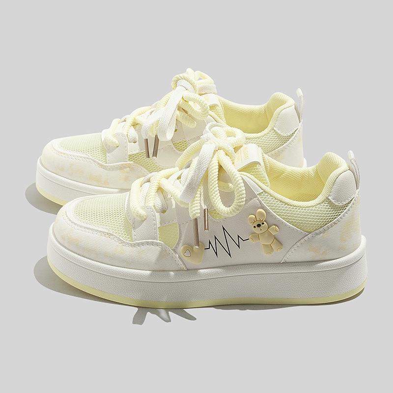 Belle summer mesh breathable casual shoes single shoes student thick baseplate shoes B 35
