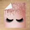 Abstract Closed Eyes Cute Eyelashes Blanket Lightweight Blankets All Season Throw Blanket for Couch Bed Soft Flannel Blanket