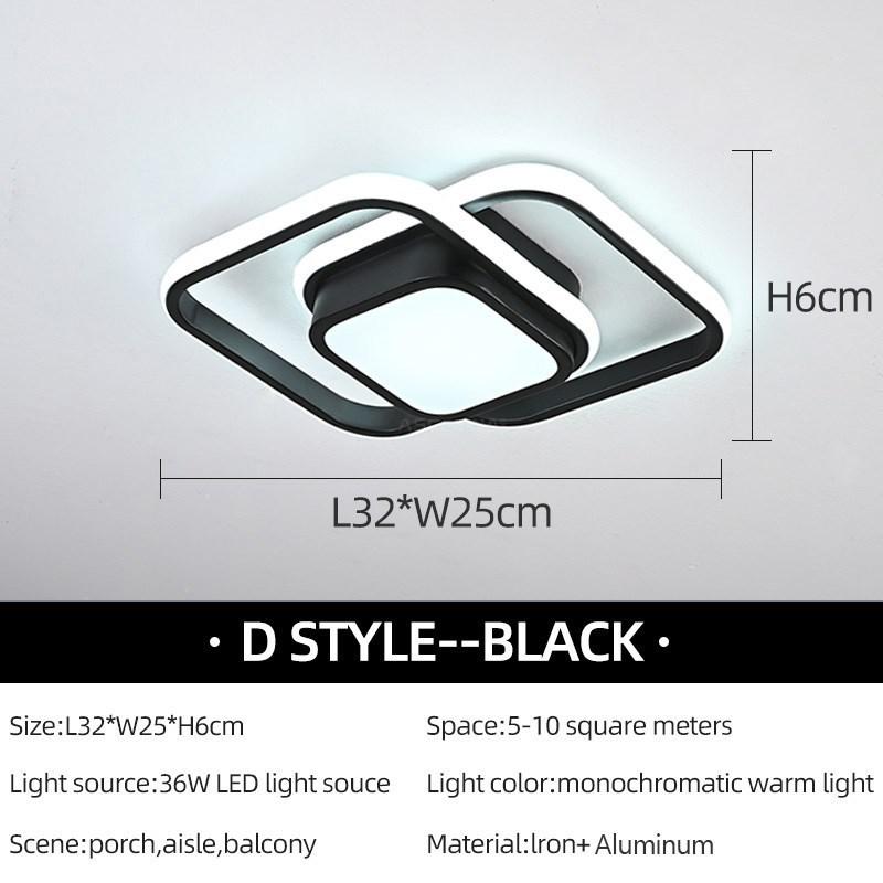 Moderne LED Gang-taklys Nodic Home Lighting Led Overflatemontert for soverom Stue Korridor Lys Balkonglys
