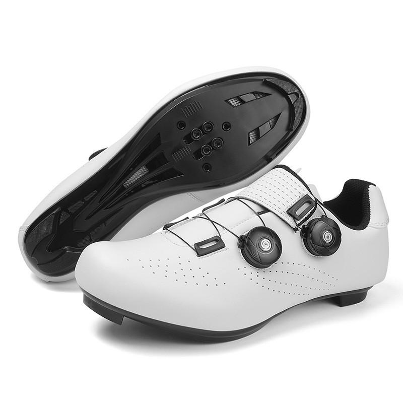 Men Women Cycling Shoes Road Mountain Bike Breathable Stiff Sole Clipless Compatible Outdoor Riding Footwear