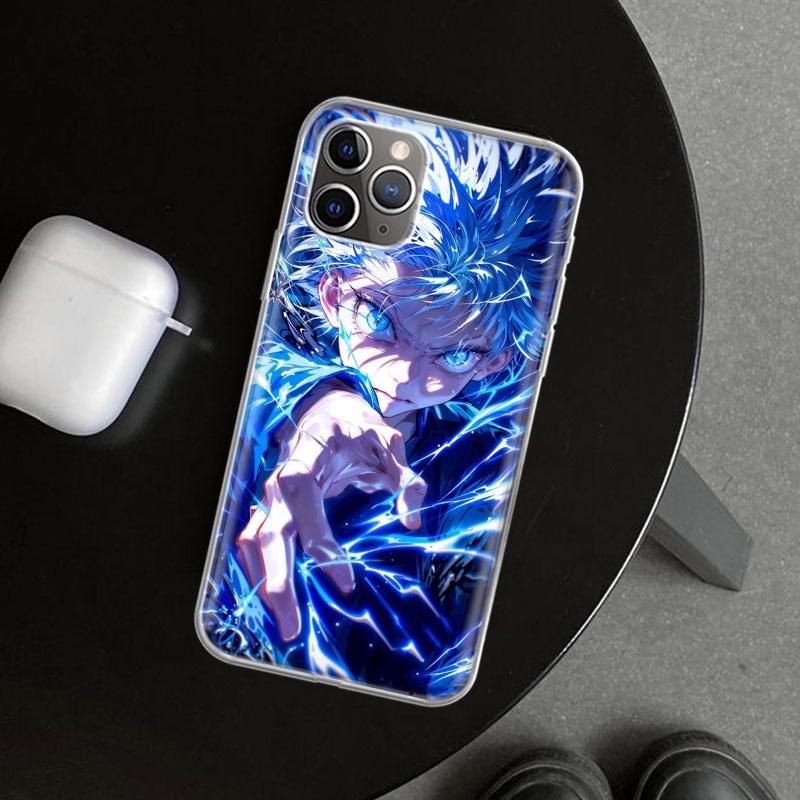 Huner X-Hunters Killua Phone Case Cover for iPhone 11 12 13 Mini 14 15 Plus 16 Pro Max 17 Air 7 8 + SE Art Customized Fundas 11