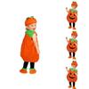 Leuchtend orangefarbenes Kürbis-Kostüm für Kinder Halloween-Feier-Veranstaltungen