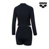 Alena Alice Leisure Zip-Up Rash Guard Set A4Bl1Ps04Blk
