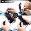 RYASHOP Smartphone Holder, Motorcycle, Smartphone Stand, 360 Degree Rotation, Mirror Mounting, 4.7-6.8 Inches, Compatible