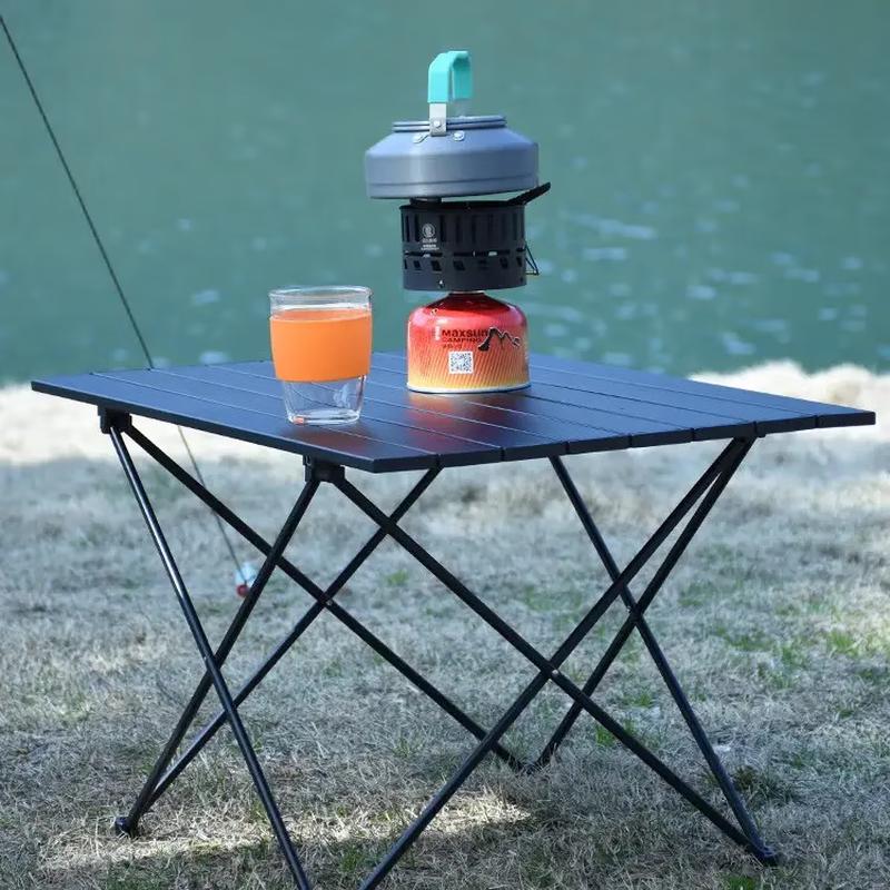 OEING Thickened Aluminum Folding Camping Table