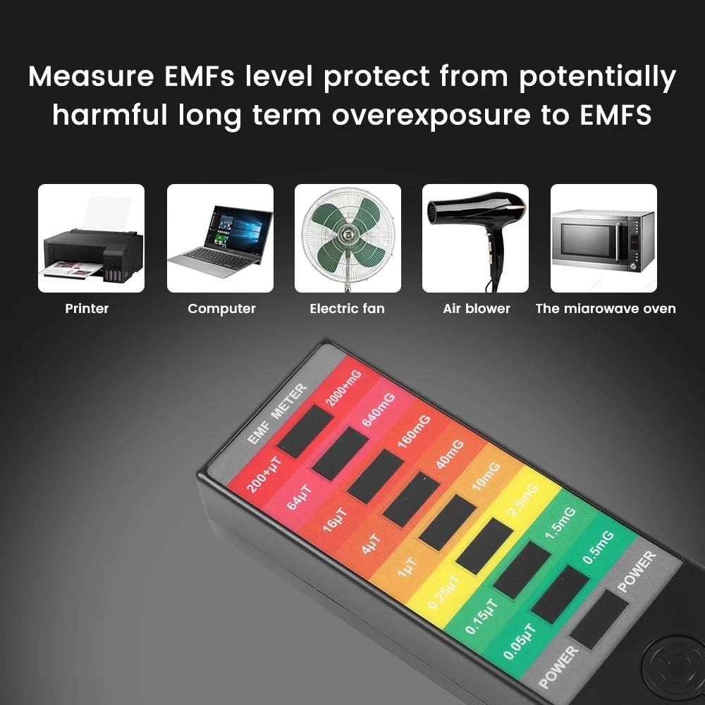 LCD Digital Electromagnetic Field Radiation Tester Ghost Hunting Detector Gauss Meter
