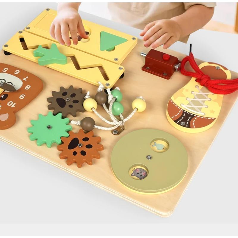 Kid Activity Busy Board Material DIY Accessories Montessori Teaching Aids Baby Busy board Early Education Learning Skill Toy