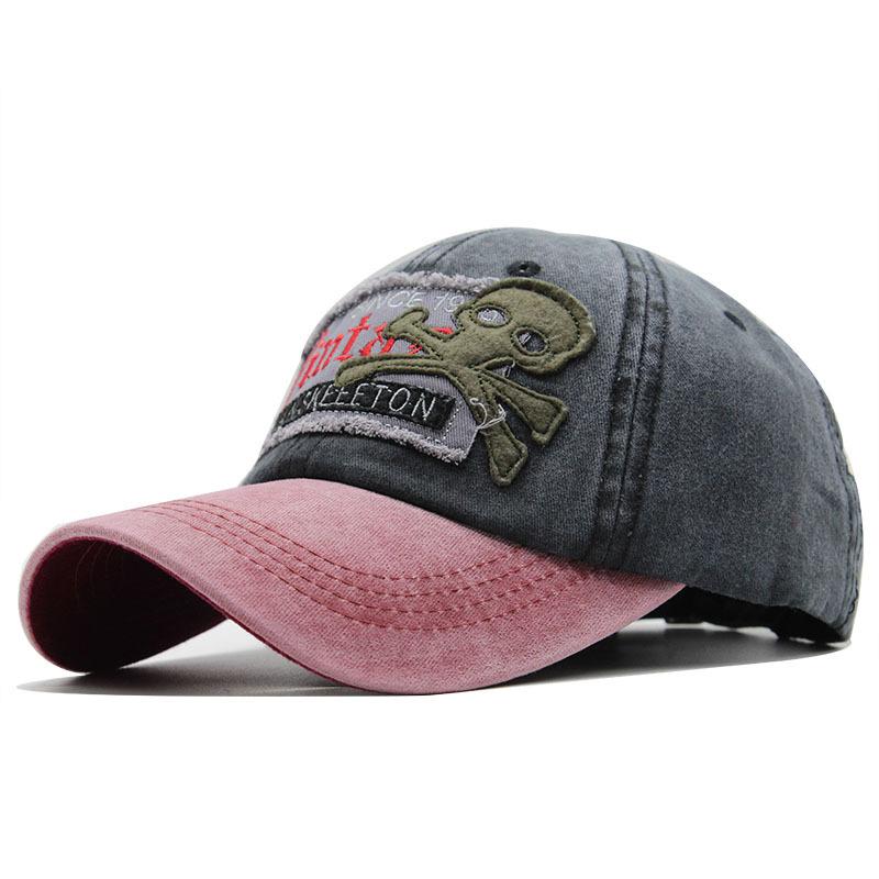 Washed Octopus Embroidered Baseball Cap Ladies Washed Retro Casual Cap Men S Outdoor Sun Protection Hat Adjustable чёрный