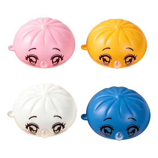 1/3/5Pcs Cartoon Expression Bubble Dumpling Toy Stress Relief Relaxation Steamed Bun Squeeze Toy Focus Aid Spitting Bubble Bun Fidget Toy