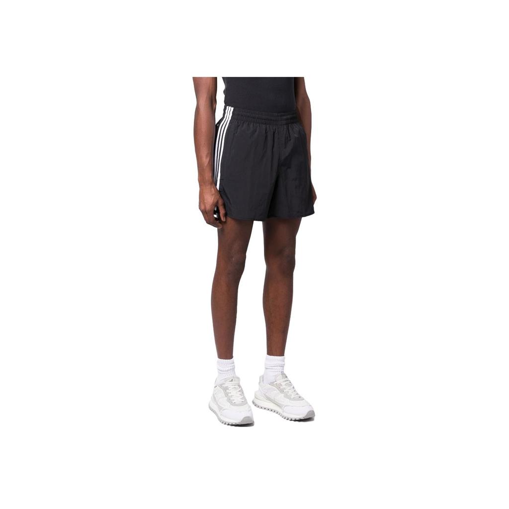 Adidas Originals Trefoil Stripe Sports Shorts Men Shorts Black HS2069