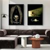 Plakat i druk filmu anime Coraline Kreskówka Horror Wiedźma Cytaty Malarstwo na płótnie Sztuka ścienna do estetyki Salon Dekoracja domu