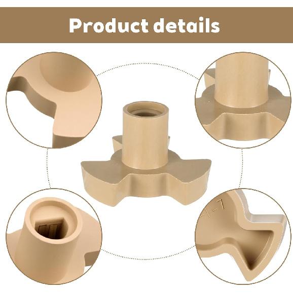 2 PCS Microwave Turntable Coupler, Microwave Oven Turntable Roller Guide Support Glass Tray Drive Coupling Replacement, Microwave-Oven Roller Guide