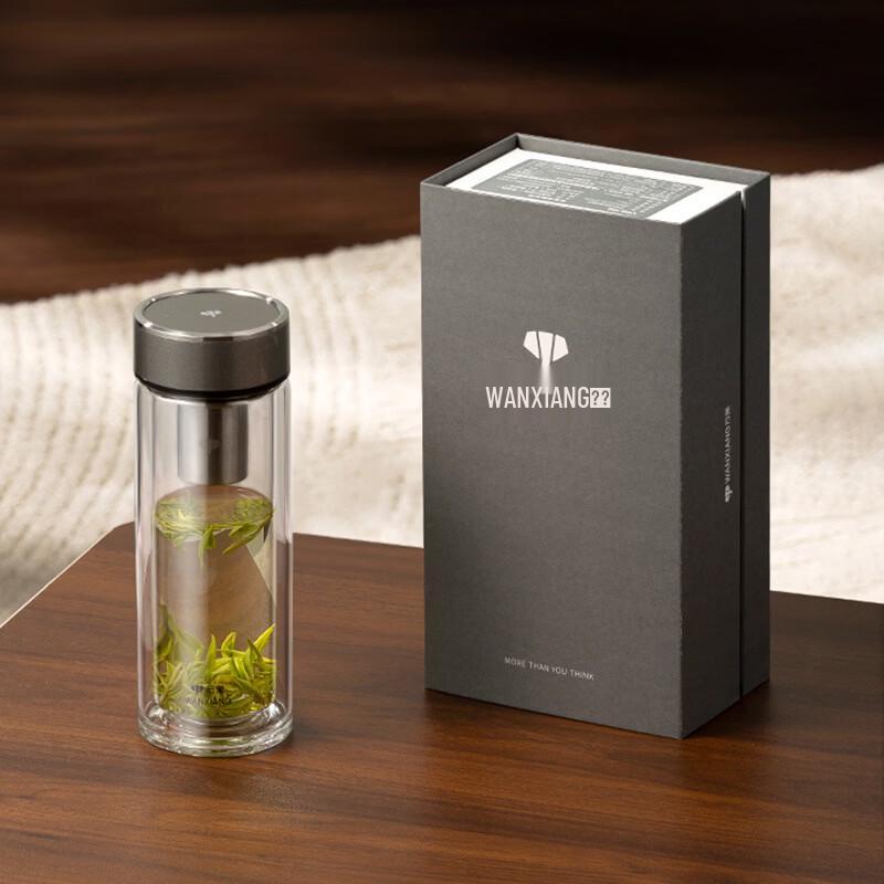 Double-Walled Glass Tea Infuser Bottle