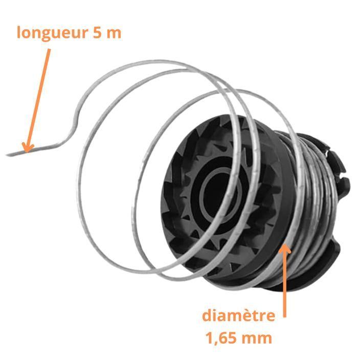 Bobină de fir pentru trimmer - Bosch - F016800569 - Ø1,65 mm - L5 m - Pachet de 6