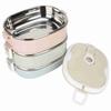 1 Tier/2 Tier/3 Tier Stackable Bento Box Round Shape Thermal Food Container  For Office
