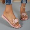 Summer Round Toe Shallow Mouth Sexy Casual Low Heel Slippers Able and Best Selling Comfortable Women's Slippers