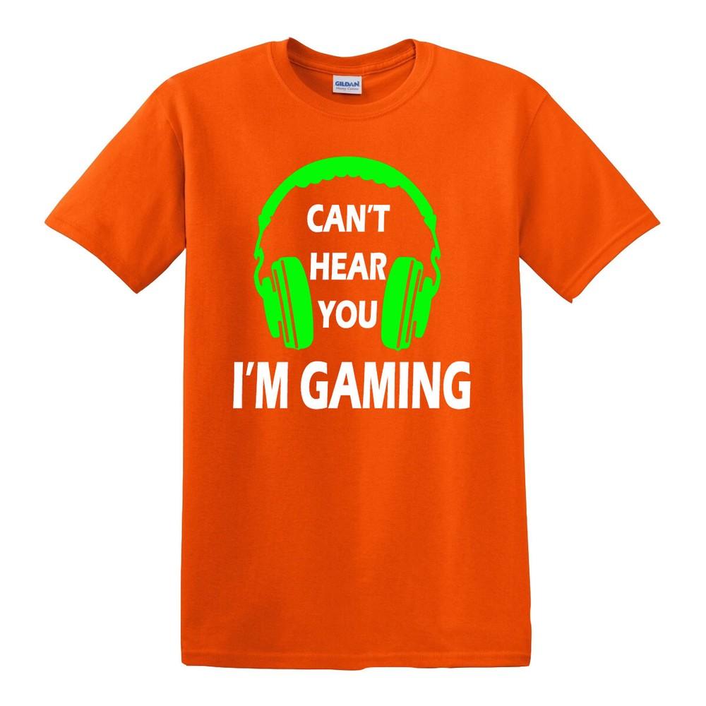 Cant hear you im gaming headset video games gamer funny mens kids t shirt top 2XL