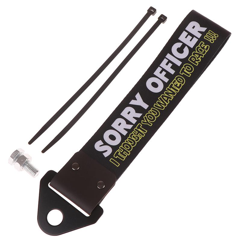 

1 шт. Буксировочный ремень Автомобильный буксировочный ремень Буксировочная штанга Нейлоновый автомобильный буксировочный трос Крюк Декоративный буксировочный крюк на передний бампер Тюнинг Shitbox D