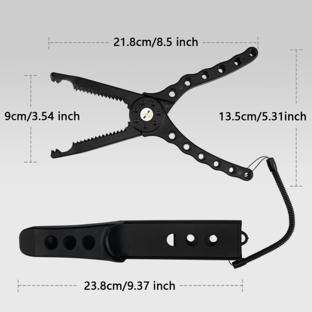 Tragbarer Fischgreifer Fischfänger mit rutschfestem Angelgriff und Seil